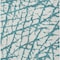 Homeroots 3' X 5' Teal Blue And Ivory Abstract Washable Indoor Outdoor Area Rug 614389 - alternate 8