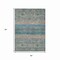 Homeroots 5' X 8' Teal Blue Salmon And Beige Medallion Washable Indoor Outdoor Area Rug 615915 - alternate 4