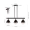 Jonathan Y Caleb 33" 3-Light Industrial Farmhouse Iron/Glass Linear LED Pendant, Oil Rubbed Bronze/Clear JYL7591A - alternate 6