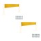 Mytee Products 8 ft x 15 in Bolt-On Steel 3-Rib Guard Rails 12,000 lbs - Yellow, 2PK GR3R-08x2 - alternate 1