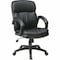 Office Star Exec Chair, Leather, Black, 18-21" Seat Ht EC9231-EC3 - alternate 1