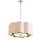 Jonathan Y Coquille 4-Light 20" Adjustable Scalloped Shade Metal LED Pendant, Chrome/White JYL9504A - alternate 5