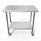 Koolmore 24'' x 36'' 18-Gauge 304 Stainless Steel Commercial Work Table with Casters CT2436-18C - alternate 5