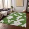 Homeroots 3' X 5' Green And Ivory Abstract Washable Indoor Outdoor Area Rug 614527 - alternate 4