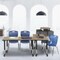 Regency Kee Mobile Adjustable Classroom Table W/ 2 Andy Mobile Chairs, 60 in W, 24 in L, Noble Oak MT6024NOAPCBK40NV - alternate 5