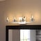Vaxcel Park Ridge 27.5 in. 4-Light Nickel Bathroom Vanity Fixture, Clear Glass Shade W0530 - alternate 4