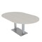 Skutchi Designs Racetrack Conference Table With Power Unit, 48 in W, 84 in L, Ivory HAR-RAC-48X84-DOU-K458-NA - alternate 1
