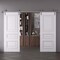 Sartodoors Double Barn Door 60x96 inches White Solid Core Modern Interior ROYAL9833DB-S-EMAL-6096 - alternate 1