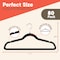 Campior Premium Velvet Non-Slip Hangers, Heavy Duty, 360 Deg Swivel Hook, Black Velvet Finish, 80PK CMPVVH80BK - alternate 7