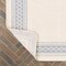Jonathan Y Lucia Classic Diamond Border Cream/Blue 3 ft. x 5 ft. Indoor/Outdoor Area Rug SMB207A-3 - alternate 4