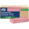Tork Foodservice Cleaning Towel, 1-Ply, 6 x 10.75, Pink, 200 Towels 192187 - alternate 1