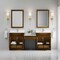 James Martin Vanities Bellshire 84" Dual Vanity Set w/24" Make-Up Counter, Honey Oak w/Sgl Hole 3 cm White Zeus Silestone 660-VMC84-HNO-1WZ - alternate 3
