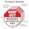 Signmission Keep Out Wildlife Restoration Area, 10 inch X 10 inch, Aluminum Metal Signs, 5PK OC-A-5Pack-10-344 - alternate 3