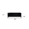 Homeroots 85" Black Velvet Wood Sofa 543930 - alternate 3