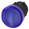 Siemens Indicator light, 22 mm, round, plastic, blue, lens, smooth 3SU1001-6AA50-0AA0-ZY13 - alternate 1