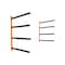 Vevor Kayak Storage Wall Mount Hanger Rack for 4 Canoe Paddle Kayak Hanging Hook Y08004 - alternate 1