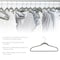 Elama Home 50 Piece Flocked Velvet Clothes Hangers with Stainless Steel Swivel Hooks in Gray HANGER50PIECEGRAY - alternate 5