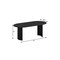 Homeroots 79" Black Solid Wood Double Pedestal Base Oval Dining Table 712131 - alternate 2