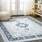 Jonathan Y Palmette Modern Persian Floral Blue/Navy 3 ft. x 5 ft. Area Rug MDP503E-3 - alternate 4