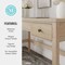 Martha Stewart 21.75 in H, 47.25 in W X Engineered Wood, Steel, Light Natural Frame/Antique Bronze Hardware NAN-PS-23512-LNT-BZ-MS - alternate 8