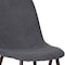 Homeroots Set of Four Gray and Brown Upholstered Fabric Dining Side Chairs, 4PK 568018 - alternate 3