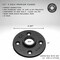 Ironwerks Designs 1/2" Black Malleable Iron Premium Floor Flange, 10 PK IW-FLNG-1/2-10 - alternate 3