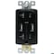 Automation Systems Interconnect Wall Outlet 20 Amp Tamper Resistant, with USB Charging Ports 5 Amp, Black, Includes Wall Plate ATUR5.0-20-B - alternate 3