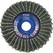 Pferd PFERD Flap Disc, PVL-R, POLIVLIES CURVE, 5in x 7/8, Fine, Aluminum oxide 45925 - alternate 4
