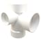 Nibco 4870 4x4x4x2x2 Hub Tee With 90 Rt/Lt In PVC K490500 - alternate 1