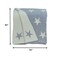 Homeroots Gray And White Stars Knitted Throw Blanket 383184 - alternate 5