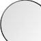 Homeroots 47" Round Black Metal Frame Wall Mirror 376409 - alternate 4