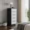 Homeroots 18" White Manufactured Wood Five Drawer Chest 477807 - alternate 4