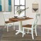 Whitewood Industries Rectangular Drop Leaf Dining Table W/ 2 Chairs, 36 in W, 30 in L, 36 in H, Parawood, Hickory/Shell K79-36SDP-C613-2 - alternate 3
