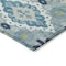 Homeroots 10' X 14' Teal Blue Green And Ivory Oriental Washable Indoor Outdoor Area Rug 597715 - alternate 3