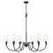 Z-Lite Claudelle 6-Light Chandelier, 46 in W, Matte Black 4014-46MB - alternate 1