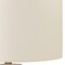 Homeroots 28" Cream Geometric Table Lamp With Cream Drum Shade 545877 - alternate 6