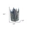 Homeroots 9" Green And Gold Distressed Botanical Leaf Metal And Glass Tabletop Hurricane Candle Holder 608559 - alternate 3