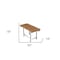 Homeroots 18" X 30" Brown Teak Rectangular Shower Bench 549353 - alternate 3