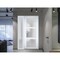 Vdomdoors Front Exterior Prehung FiberGlass Door Frosted Glass / Manux 8552 White Silk / Sidelight Exterior W MANUX8552EXD-WS-W30+12 x H80-RH - alternate 3
