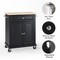 Crosley Compact Wood Top Kitchen Cart KF30021EBK - alternate 4