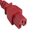 Sanoxy 8ft 14 AWG 15A 250V Power Cord IEC320 C14 to IEC320 C15, Red SNX-CBL-LDR-PW133-7208 - alternate 2