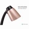 Black & Decker Modern LED Desk Lamp, Black/Rose Gold VLED1814-BD - alternate 7