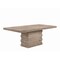 Homeroots 84" Oak Wood Pedestal Base Dining Table 631279 - alternate 3
