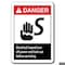Signmission 10 in Height, Plastic, ANSI-710DS Electrical Hazard Turn Off, ANSI-710DS Electrical Hazard Turn Off ANSI-710DS Electrical Hazard Turn Off - alternate 1