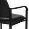 Office Star Big and Tall Guest Chair in Black Faux Leather with soft PU Arms, Sturdy Black Metal Chair 55051B-U6 - alternate 4