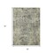 Homeroots 5' X 8' Pewter And Beige Abstract Washable Indoor Outdoor Area Rug 630532 - alternate 5