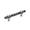 Amerock Carrione 3-3/4 in 96 mm Center-to-Center Marble Black/Satin Nickel Cabinet Pull BP36648MBKG10 - alternate 1