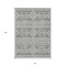 Homeroots 3' X 5' Gray And Ivory Southwestern Washable Indoor Outdoor Area Rug 593684 - alternate 6