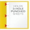 Oxford Twin Pocket Folders with Fasteners, Letter Size, Yellow, 25PK 57709 - alternate 3