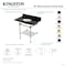Kingston Brass 36-Inch Black Granite Console Sink with Acrylic Legs and Shelf, 8-Inch, 3-Hole KVPK36KAB7 - alternate 3